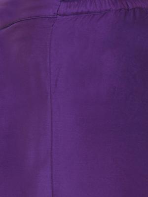 purple viscose palazzos - 13420326 - Standard Image - 4