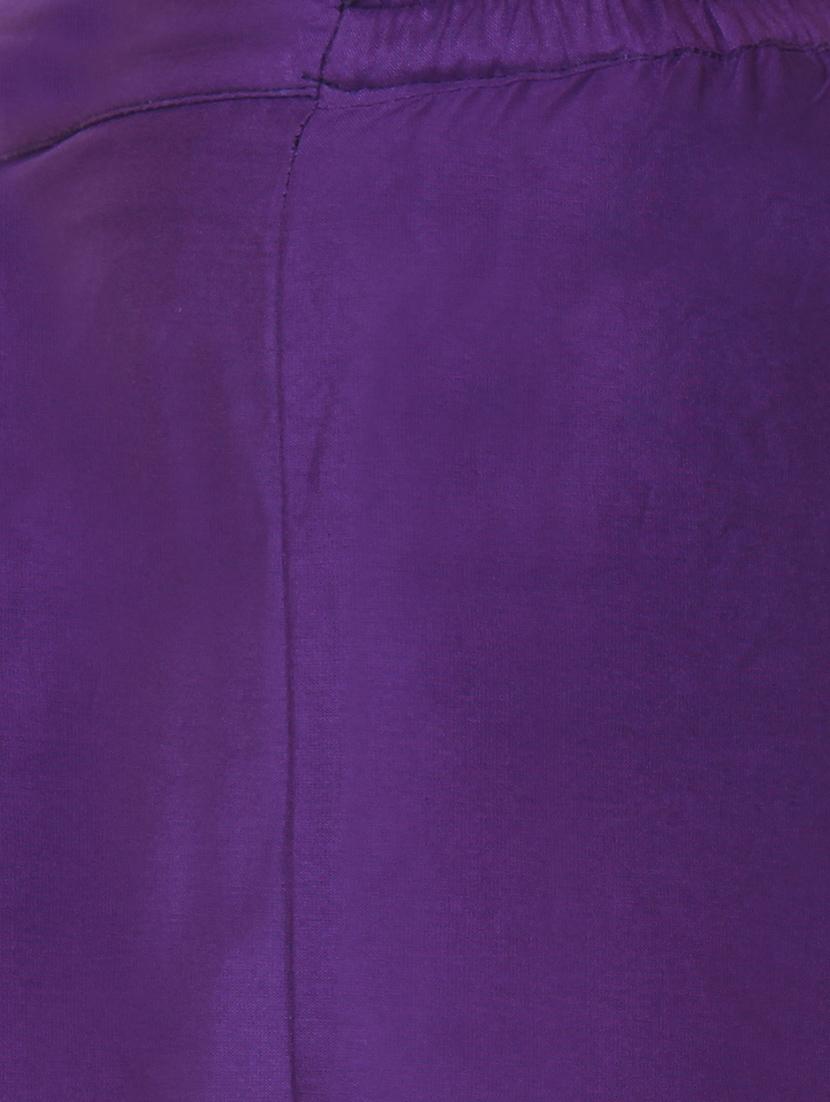 purple viscose palazzos - 13420326 - Zoom Image - 4