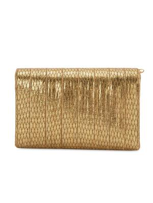 gold embellished shimmer clutch - 13422634 - Standard Image - 2