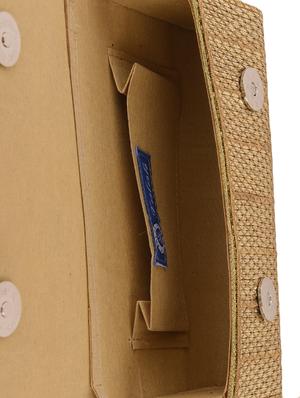 gold embellished shimmer clutch - 13422634 - Standard Image - 3