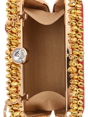 red embellished box clutch - 13422636 - Standard Image - 3