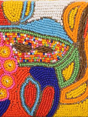 multicoloured embellished box clutch - 13422639 - Standard Image - 4