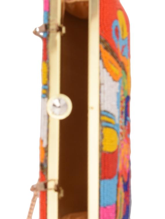 multicoloured embellished box clutch - 13422639 - Zoom Image - 3