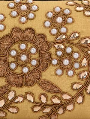 gold embellished box clutch - 13422653 - Standard Image - 4