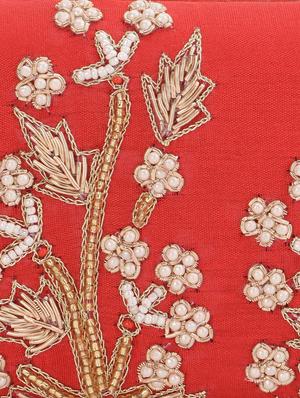 red embellished box clutch - 13422656 - Standard Image - 4