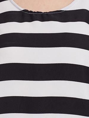 round neck striped tunic - 13424814 - Standard Image - 4