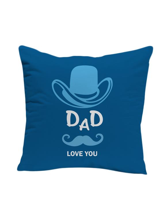 lof dad gifts for father's day with cap and mustaches 12x12 inches cushion - 13429269 - Zoom Image - 1
