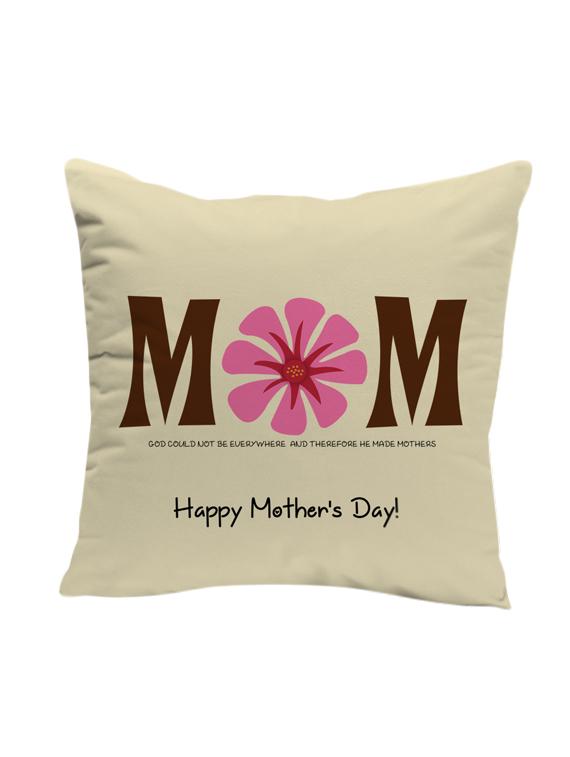 lof mom gifts for mother's day love printed 12x12 inches cushion - 13429282 - Zoom Image - 1