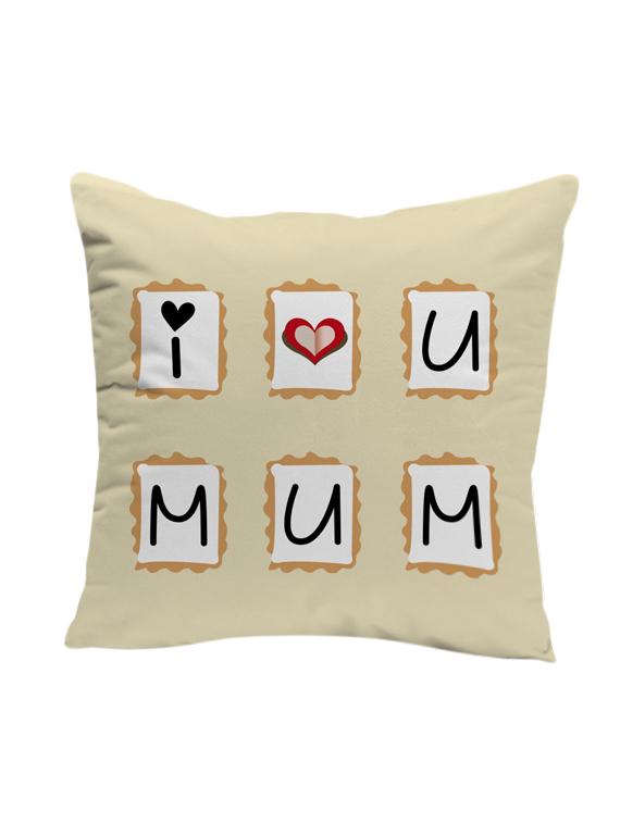 lof i love you mum gifts for mother's day love 12x12 inches cushion - 13429283 - Zoom Image - 1