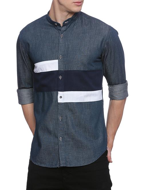 grey cotton casual shirt - 13429298 - Very Small Image - 1