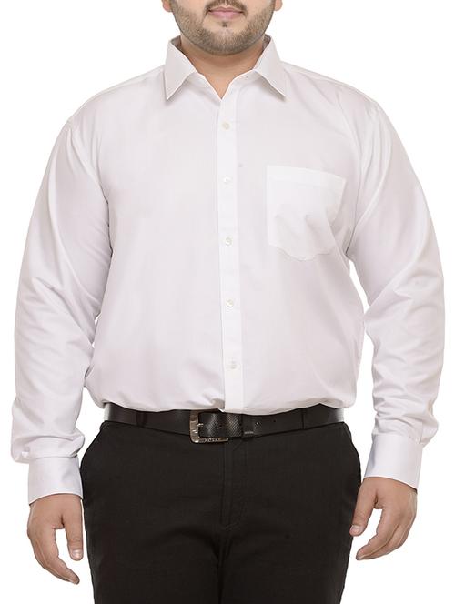 white cotton formal shirt - 13431057 - Standard Image - 1