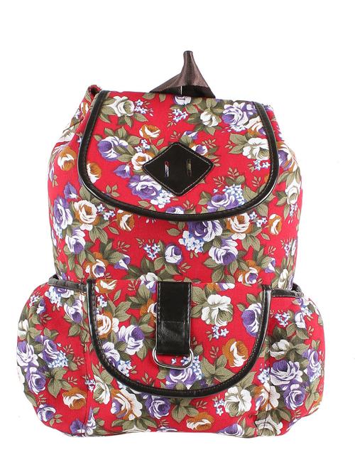 multi colored canvas backpack - 13431232 - Standard Image - 1