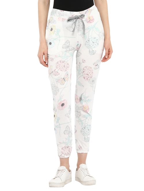 white cotton track pants - 13432472 - Standard Image - 1