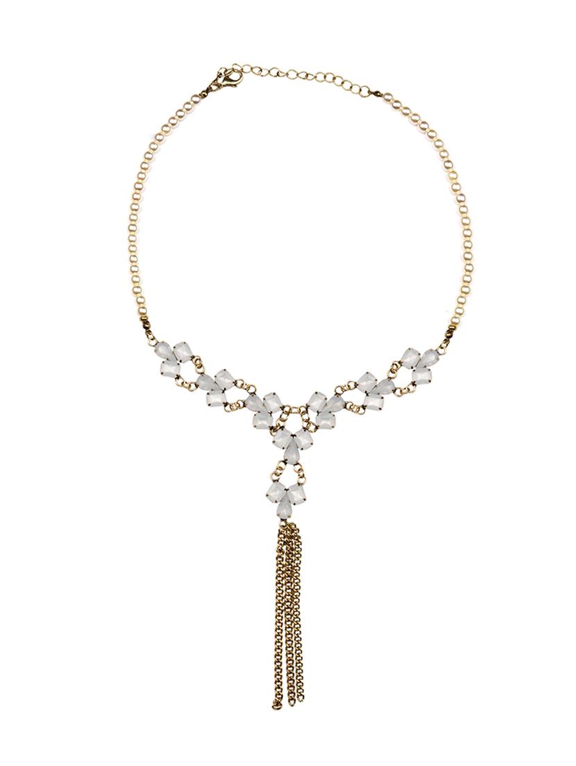 white metal necklace - 13432633 - Zoom Image - 1