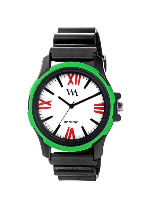 watch me white dial black sports strap watch -232twm - 13433326 - Standard Image - 1