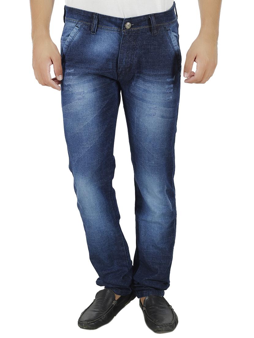 blue denim heavy washed jeans - 13433961 - Zoom Image - 1