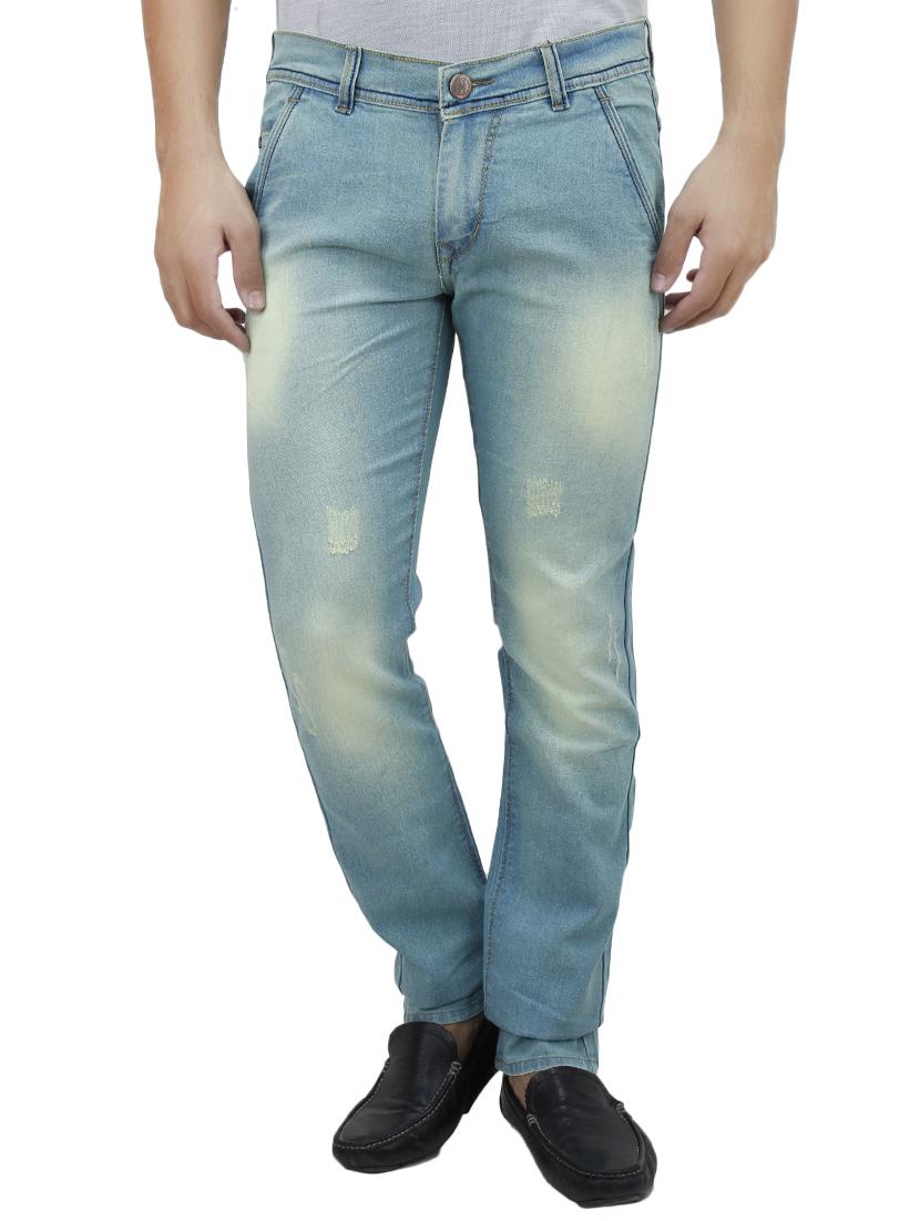 blue denim heavy washed jeans - 13433988 - Zoom Image - 1