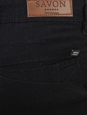 black cotton chinos casual trousers - 13434009 - Standard Image - 4