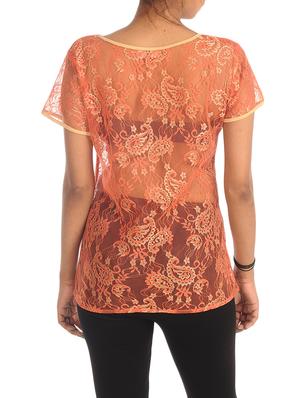orange lace regular top - 13434865 - Standard Image - 3