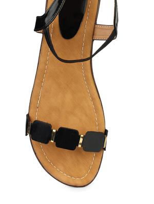 black back strap sandal - 13440941 - Standard Image - 4