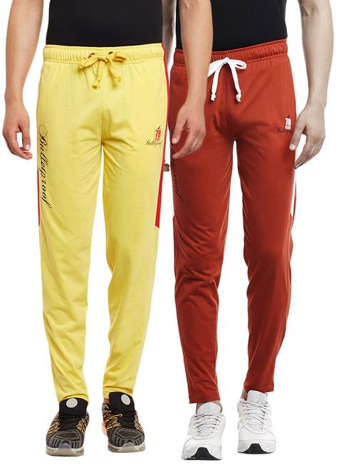 multi colored set of 2 cotton track pant - 13443046 - Standard Image - 1
