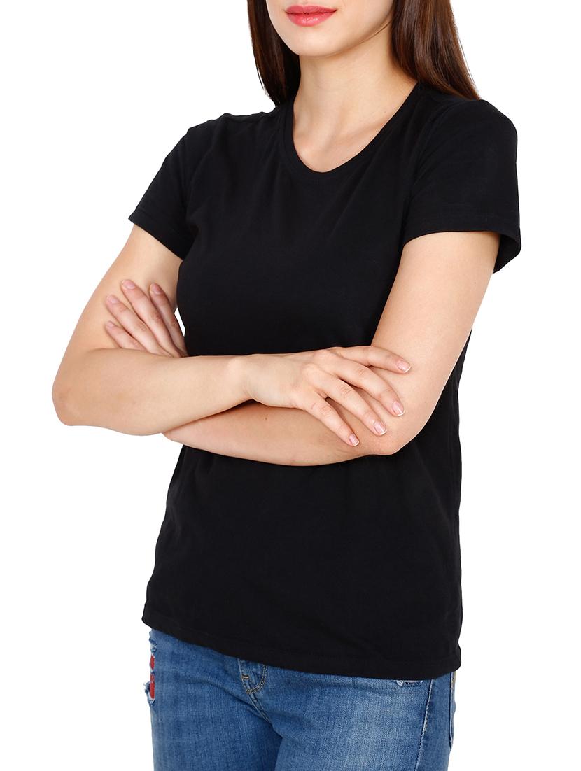 black cotton tee - 13443742 - Zoom Image - 2