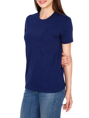 navy blue cotton regular tee - 13443743 - Standard Image - 2