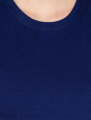 navy blue cotton regular tee - 13443743 - Standard Image - 4