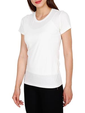 solid white cotton tee - 13443745 - Standard Image - 2