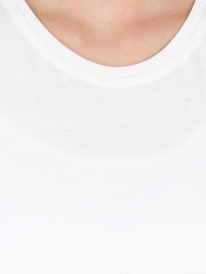 solid white cotton tee - 13443745 - Zoom Image - 4