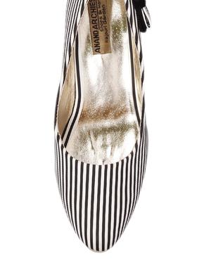 black faux leather slip on pumps - 13448020 - Standard Image - 4