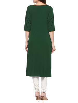 chevron print a-line kurta - 13448051 - Standard Image - 3