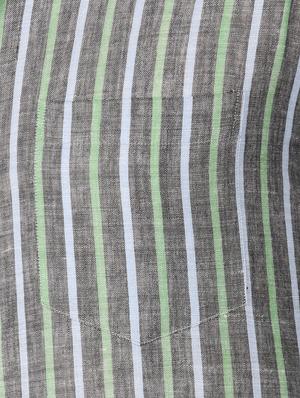 grey cotton striped casual shirt - 13449958 - Standard Image - 4