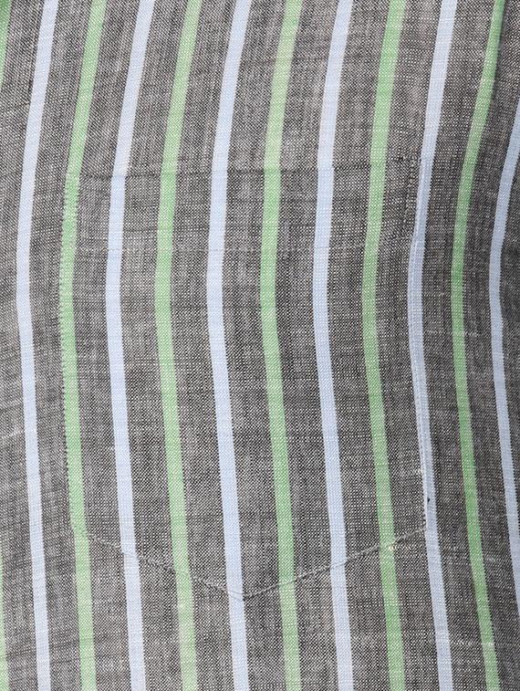 grey cotton striped casual shirt - 13449958 - Zoom Image - 4