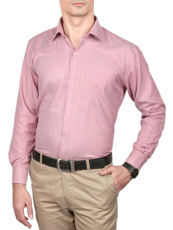 red cotton formal shirt - 13449976 - Zoom Image - 1