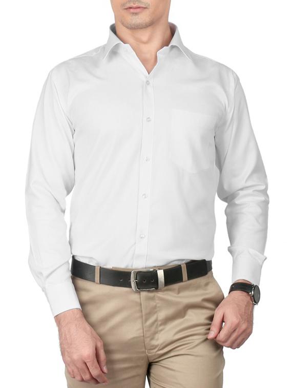 white cotton formal shirt - 13449977 - Zoom Image - 1