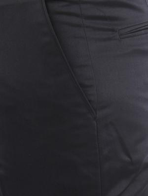 navy blue polyester flat front trousers formal - 13450267 - Standard Image - 4