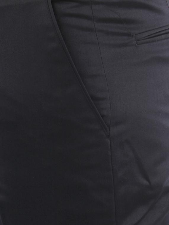 navy blue polyester flat front trousers formal - 13450267 - Zoom Image - 4