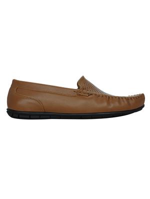 tan leatherette slip on loafer - 13451173 - Standard Image - 2