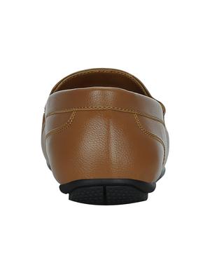 tan leatherette slip on loafer - 13451173 - Standard Image - 3