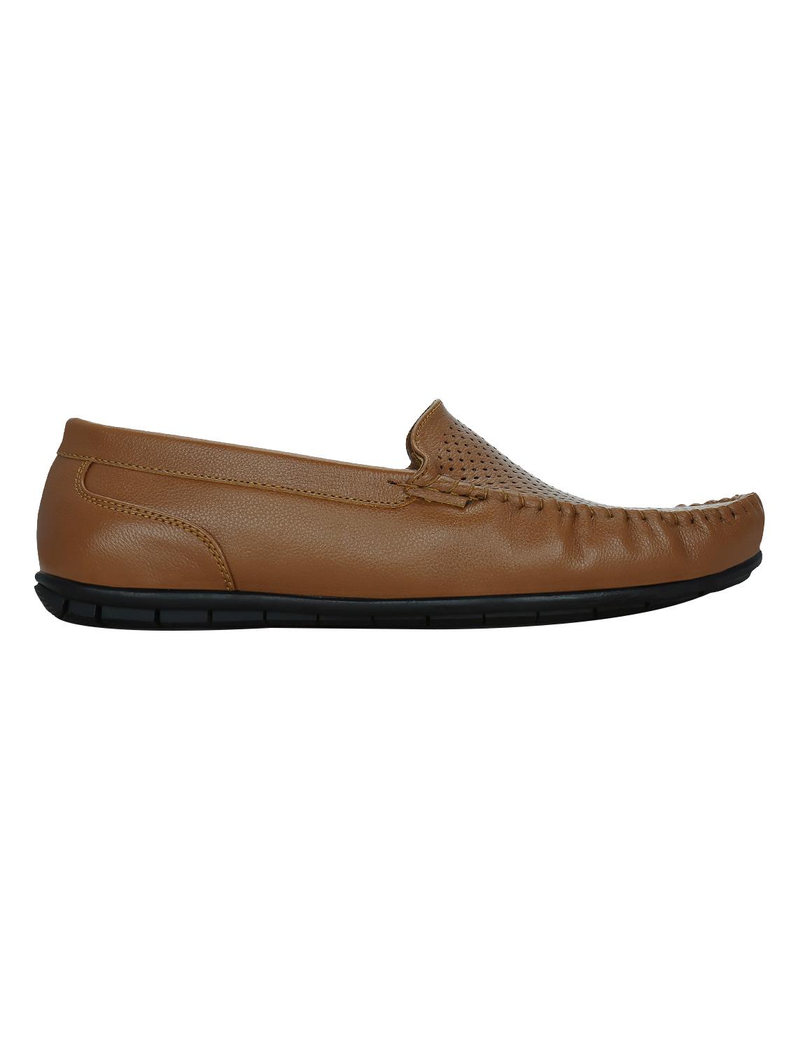 tan leatherette slip on loafer - 13451173 - Zoom Image - 2