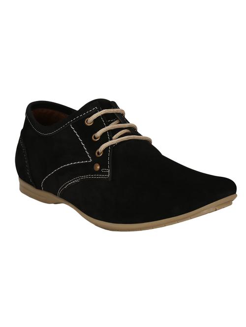 black suede lace up shoes - 13451185 -  Standard Image - 0