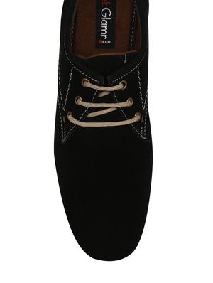 black suede lace up shoes - 13451185 - Standard Image - 4