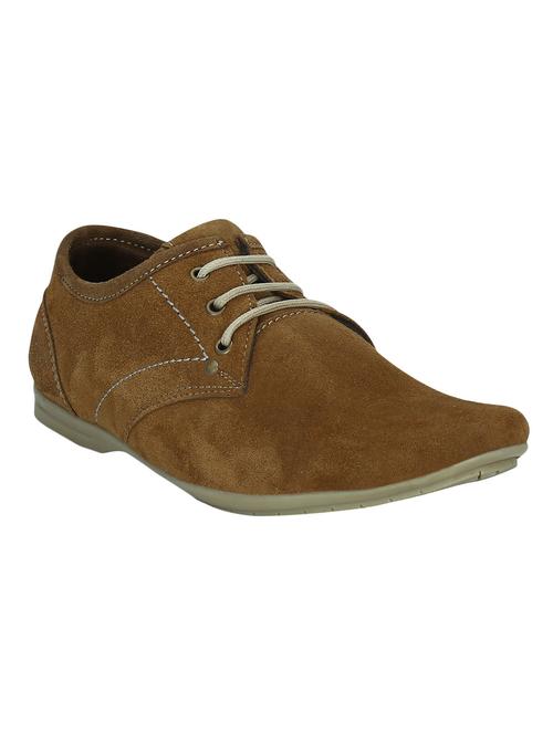 tan suede lace up shoes - 13451187 -  Standard Image - 0