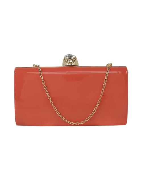 orange metal clutch - 13454992 -  Standard Image - 0