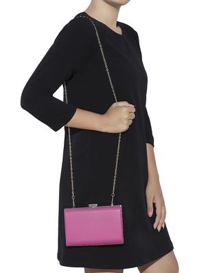 pink metal clutch - 13454994 - Standard Image - 5