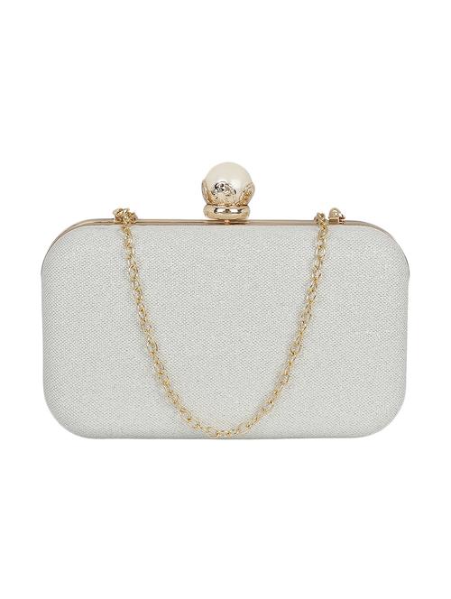 white metal clutch - 13455001 - Standard Image - 1