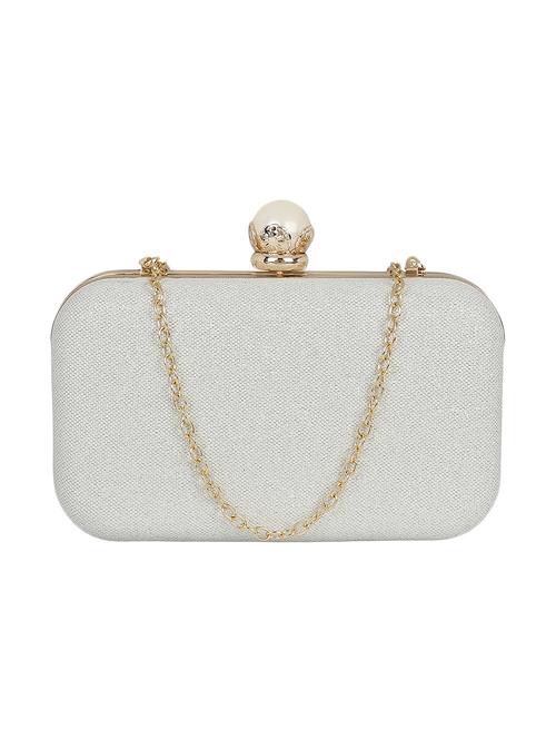 white metal clutch - 13455001 -  Standard Image - 0