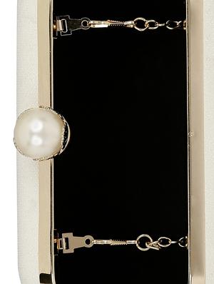 silver metal clutch - 13455002 - Standard Image - 3