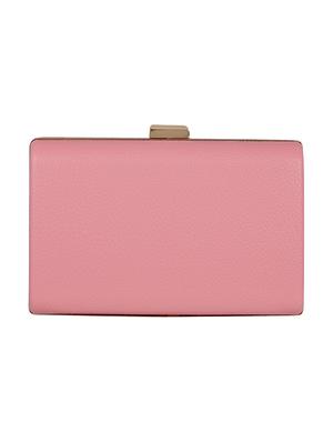 pink metal clutch - 13455012 - Standard Image - 2